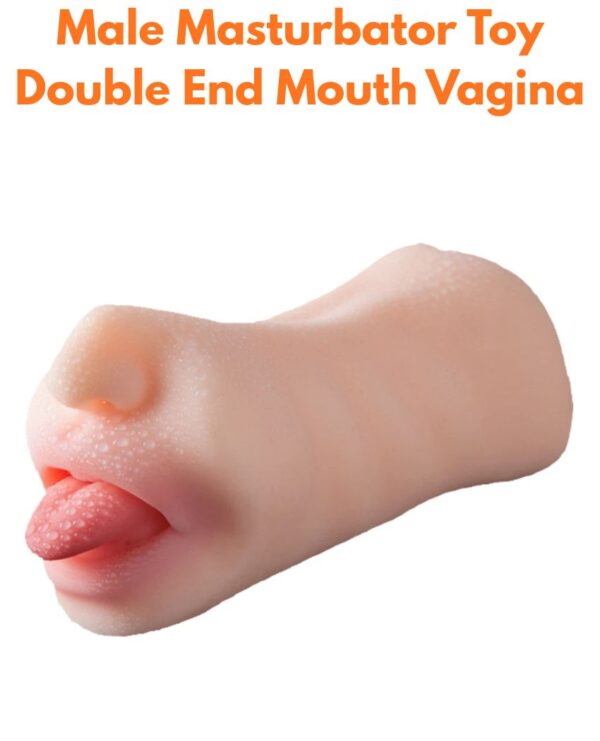 Male Masturbator Toy Double End Mouth Vagina