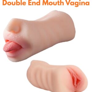 Male Masturbator Toy Double End Mouth Vagina