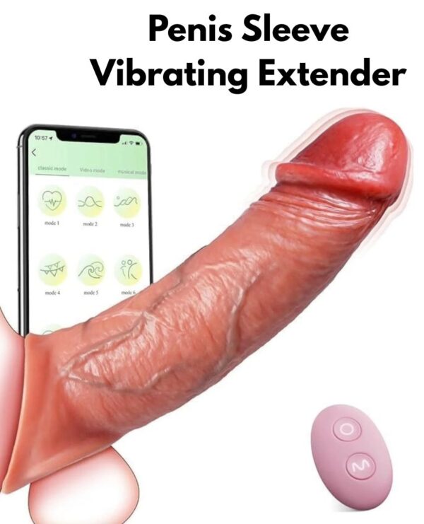 Penis Sleeve Vibrating Extender