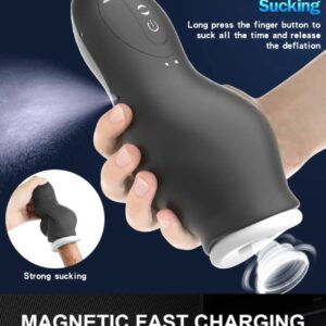 Male Electric Masturbator with 7 Vibration & 7 Suction Modes for Intense Pleasure