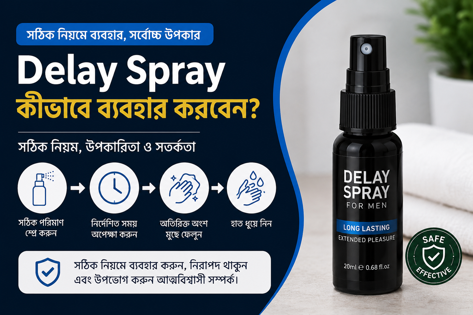 Delay Spray কীভাবে ব্যবহার করবেন