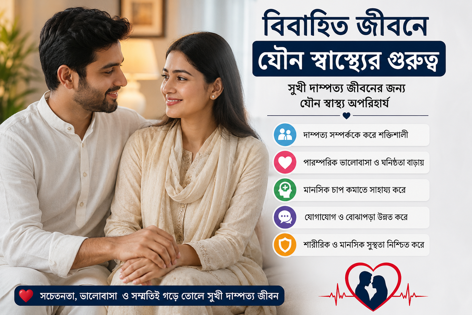 বিবাহিত জীবনে যৌন স্বাস্থ্যের গুরুত্ব কী